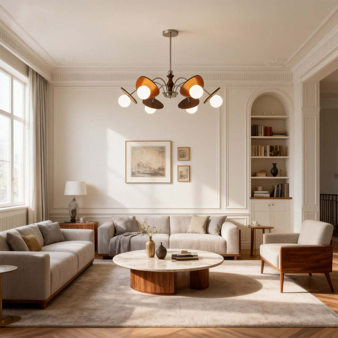 Moyen Chandelier – Nordic Minimalist Retro Living Room Lamp