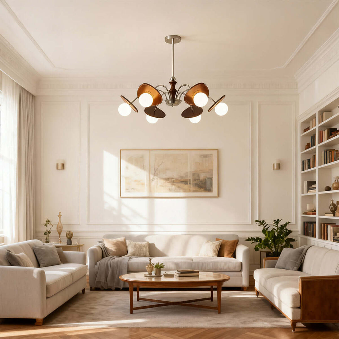 Moyen Chandelier – Nordic Minimalist Retro Living Room Lamp