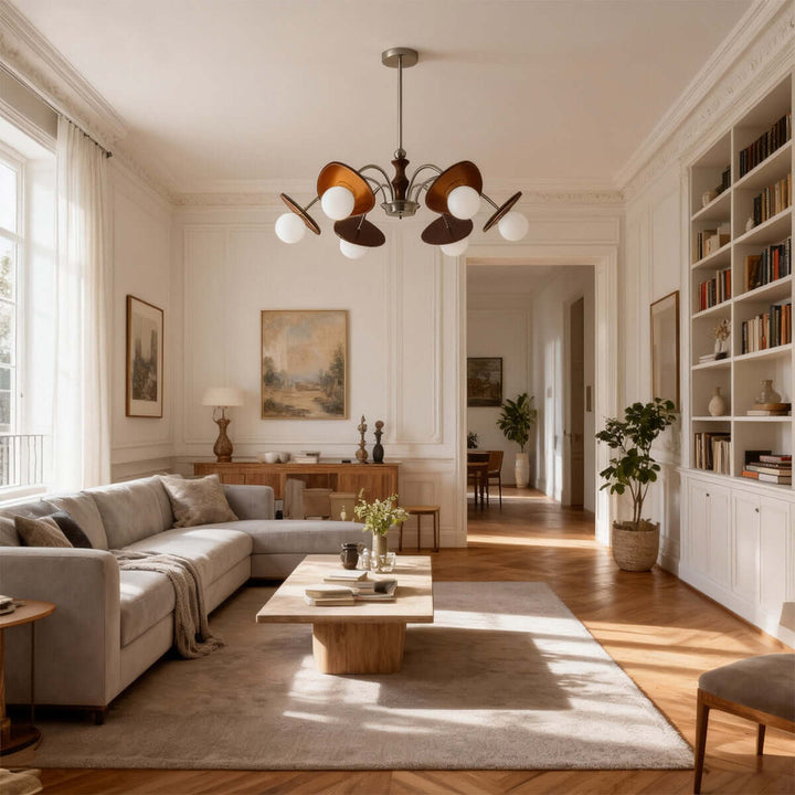 Moyen Chandelier – Nordic Minimalist Retro Living Room Lamp