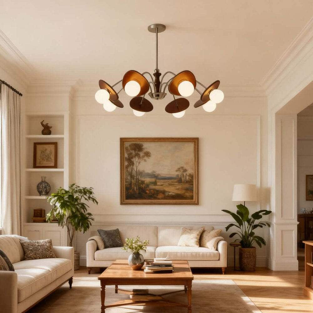 Moyen Chandelier – Nordic Minimalist Retro Living Room Lamp