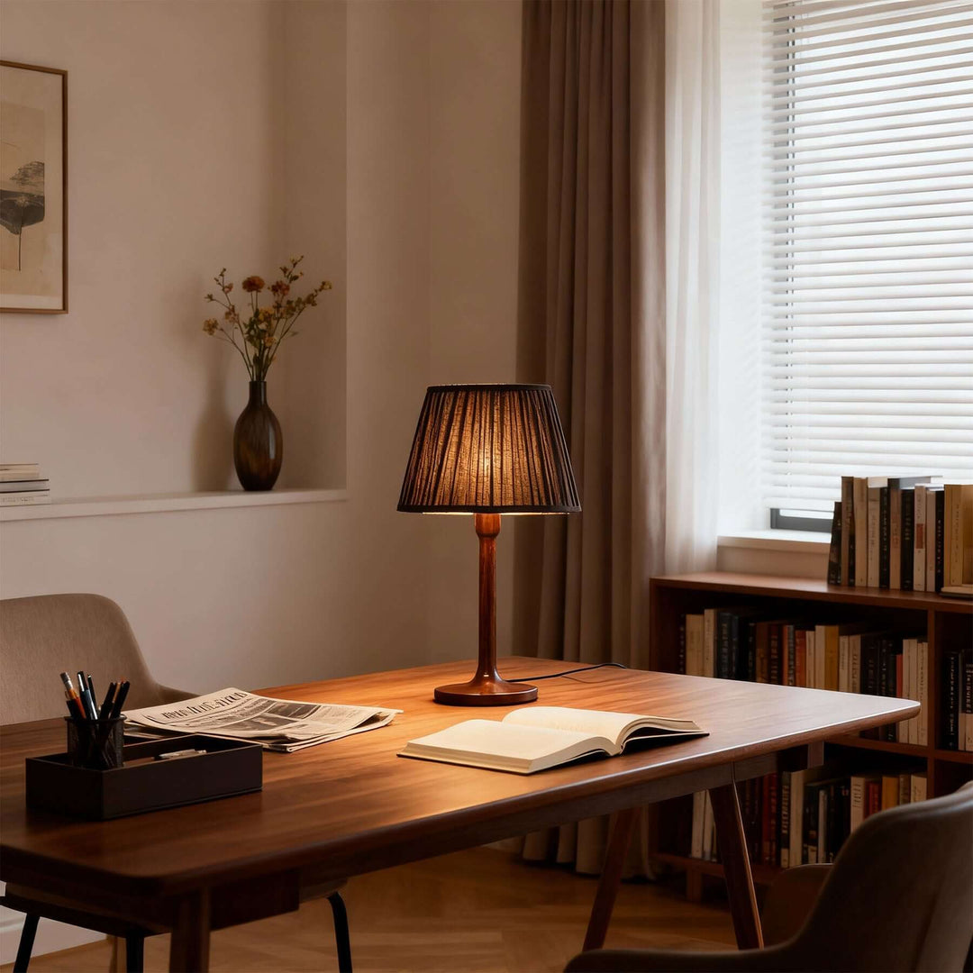 Nafira Table Lamp – Vintage French Country Fabric Light
