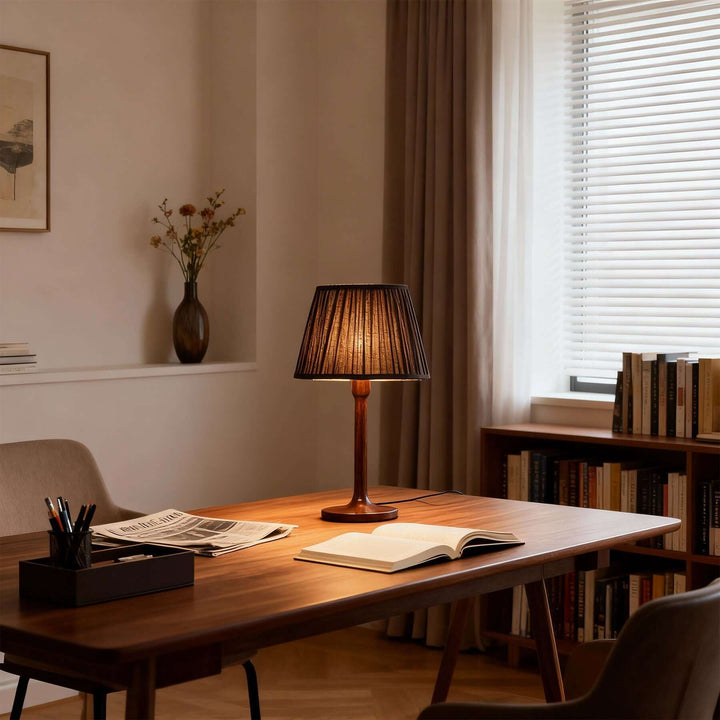 Nafira Table Lamp – Vintage French Country Fabric Light