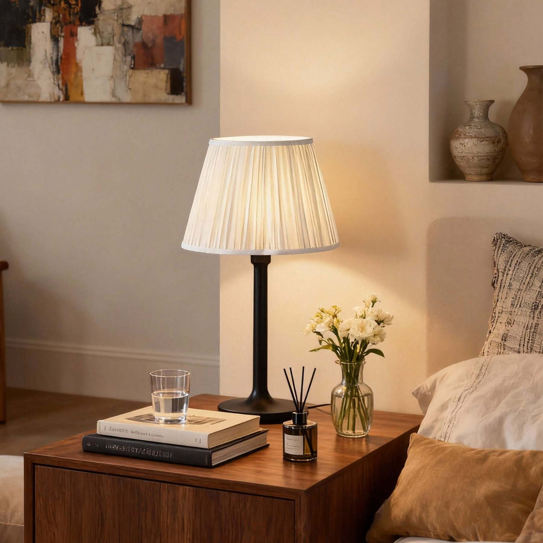 Nafira Table Lamp – Vintage French Country Fabric Light