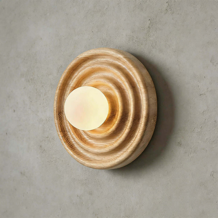 Nirelo Wall Lamp - Retro Minimalist Statement Wood Light