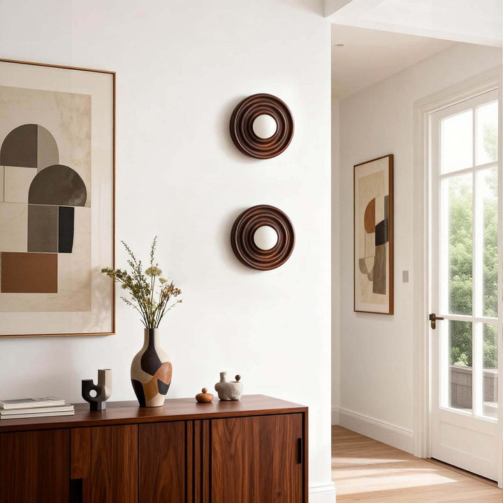 Nirelo Wall Lamp - Retro Minimalist Statement Wood Light