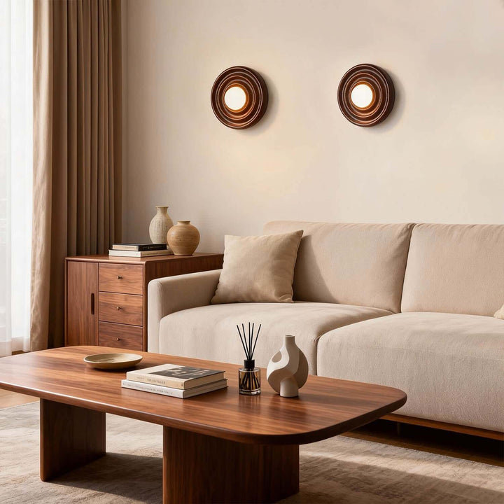 Nirelo Wall Lamp - Retro Minimalist Statement Wood Light