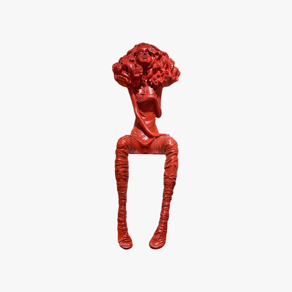 Nuvrion Resin Sculpture – Creative Girl Art Resin Sculpture