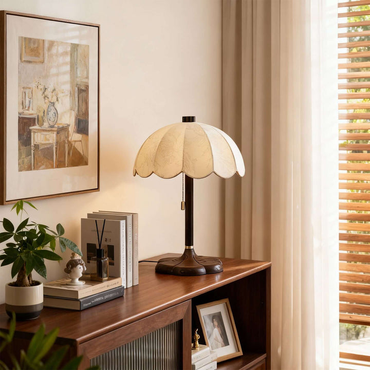 Nuvro Table Lamp – Vintage Fabric Reading Table Lamp