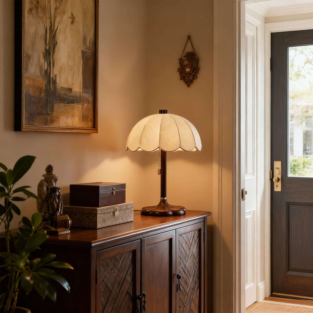 Nuvro Table Lamp – Vintage Fabric Reading Table Lamp