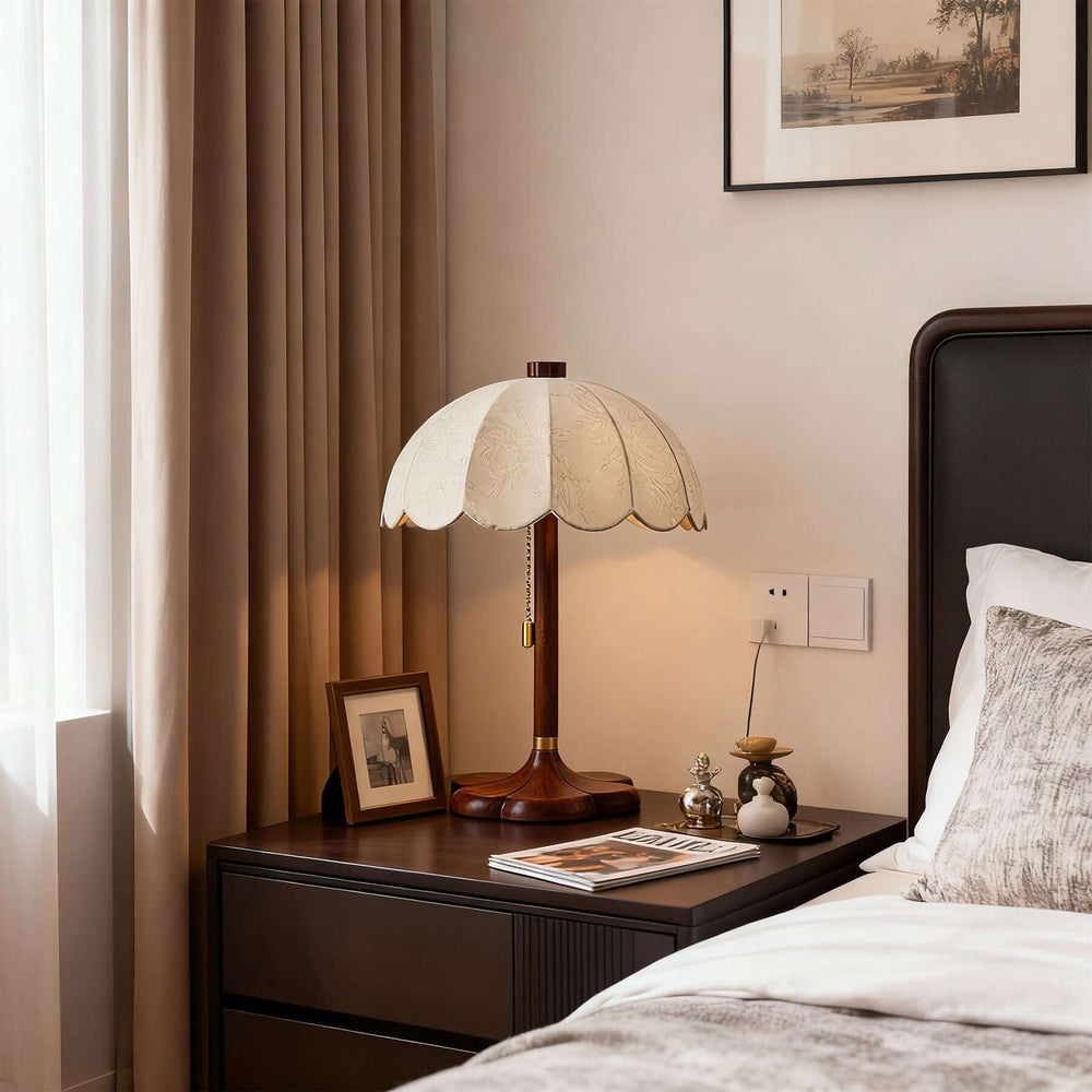 Nuvro Table Lamp – Vintage Fabric Reading Table Lamp