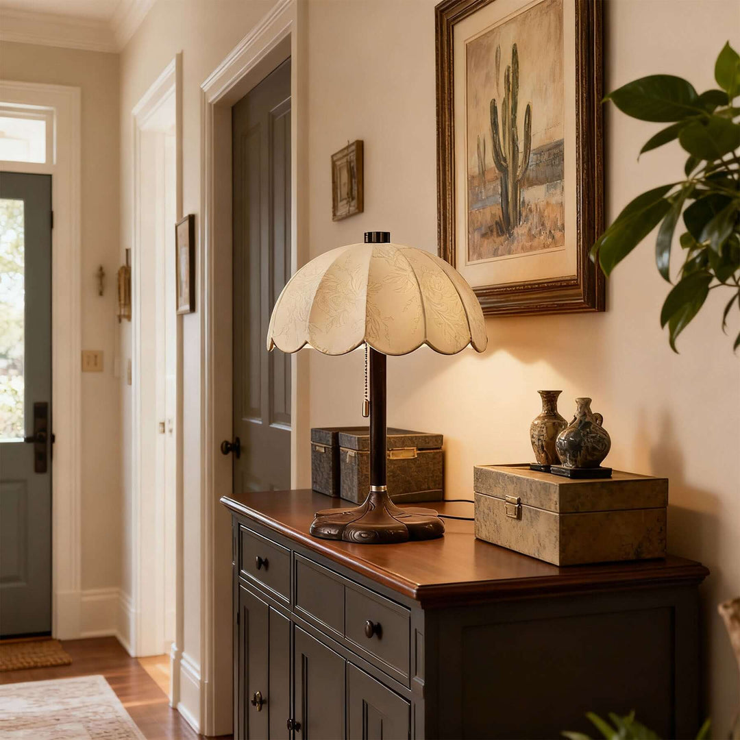 Nuvro Table Lamp – Vintage Fabric Reading Table Lamp