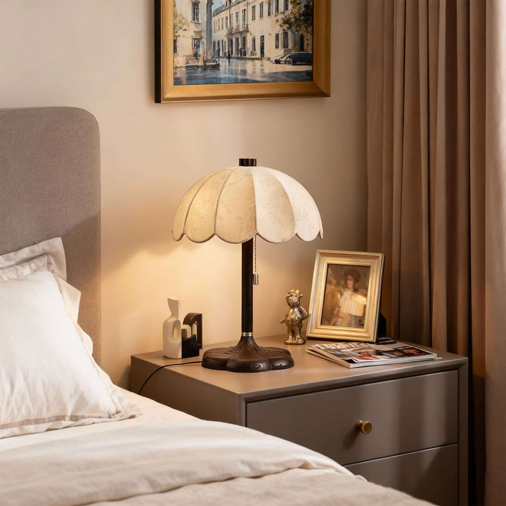 Nuvro Table Lamp – Vintage Fabric Reading Table Lamp