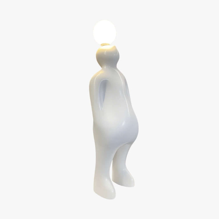 Olunor White Sculpture Table Lamp – Decorative Living Room Light
