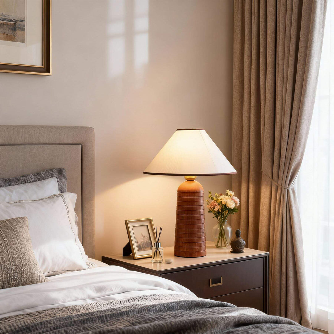 Orvae Table Lamp – Wabi-Sabi Fabric Vintage Table Lamp