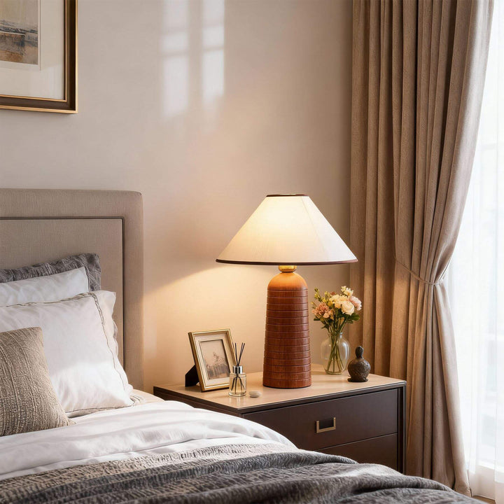 Orvae Table Lamp – Wabi-Sabi Fabric Vintage Table Lamp