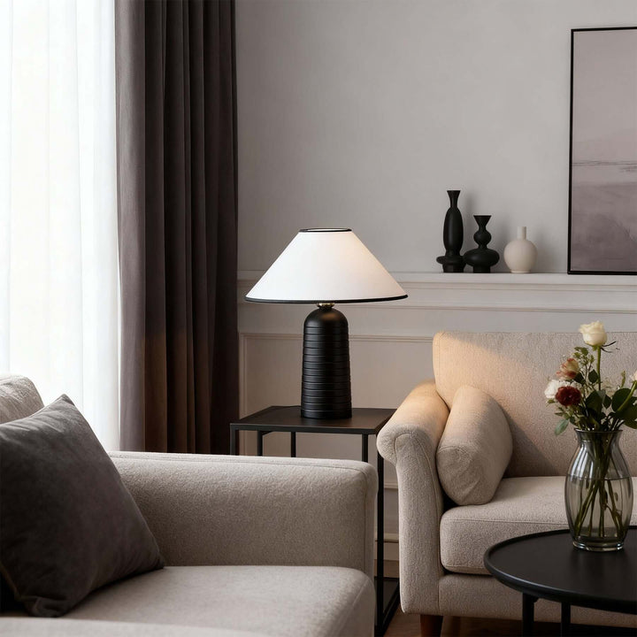 Orvae Table Lamp – Wabi-Sabi Fabric Vintage Table Lamp