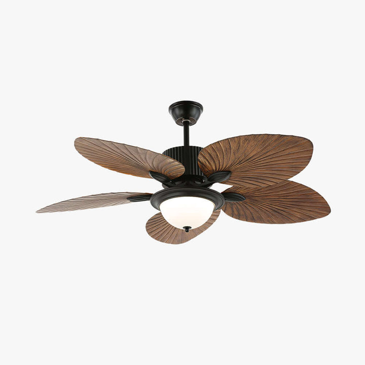 Orynx Ceiling Fan Light | Vintage Creamy Glass Dining Light