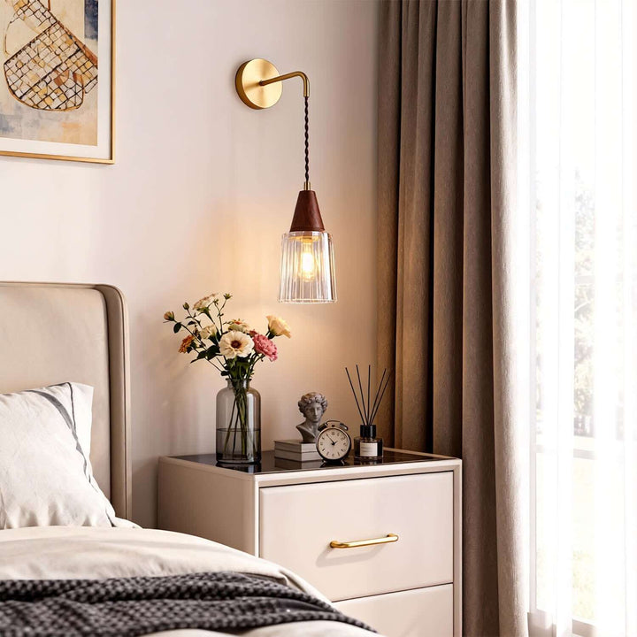 Parve Wall Light - Modern Classic Chic Glass Decorative Sconce