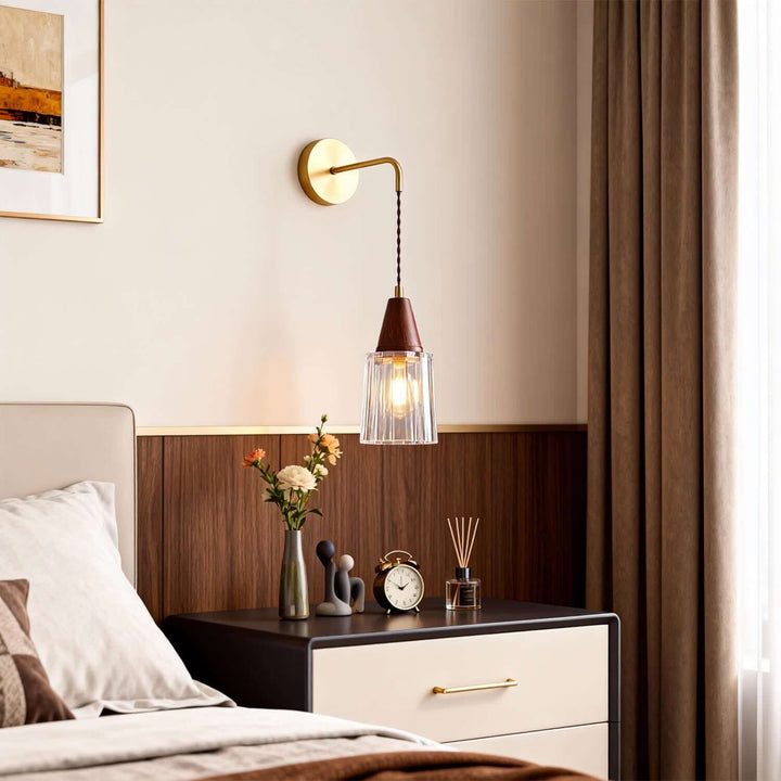 Parve Wall Light - Modern Classic Chic Glass Decorative Sconce