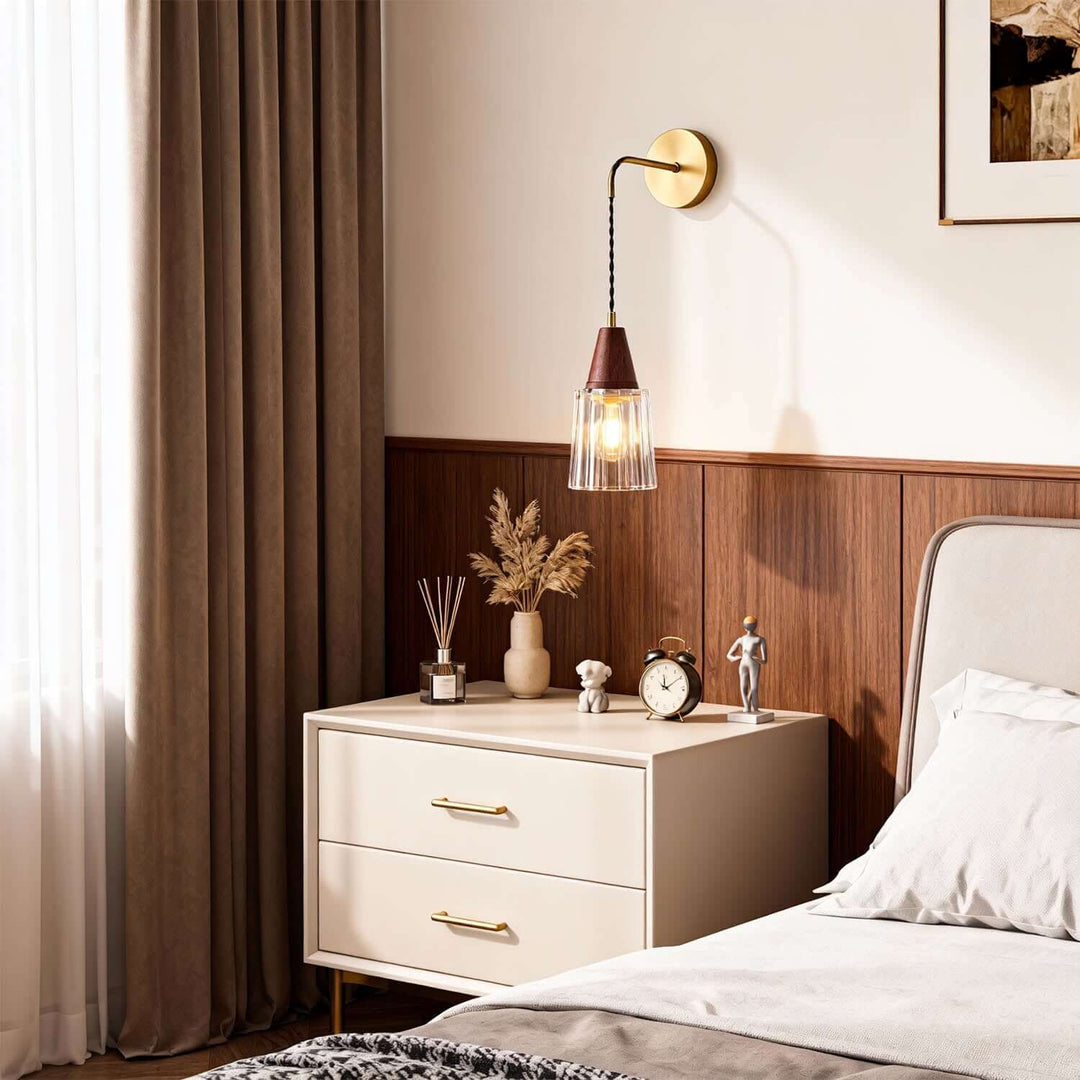 Parve Wall Light - Modern Classic Chic Glass Decorative Sconce