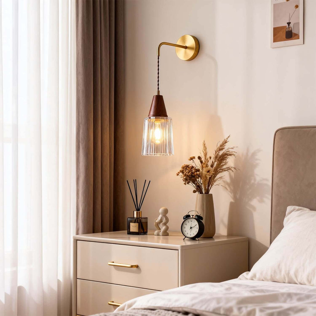 Parve Wall Light - Modern Classic Chic Glass Decorative Sconce