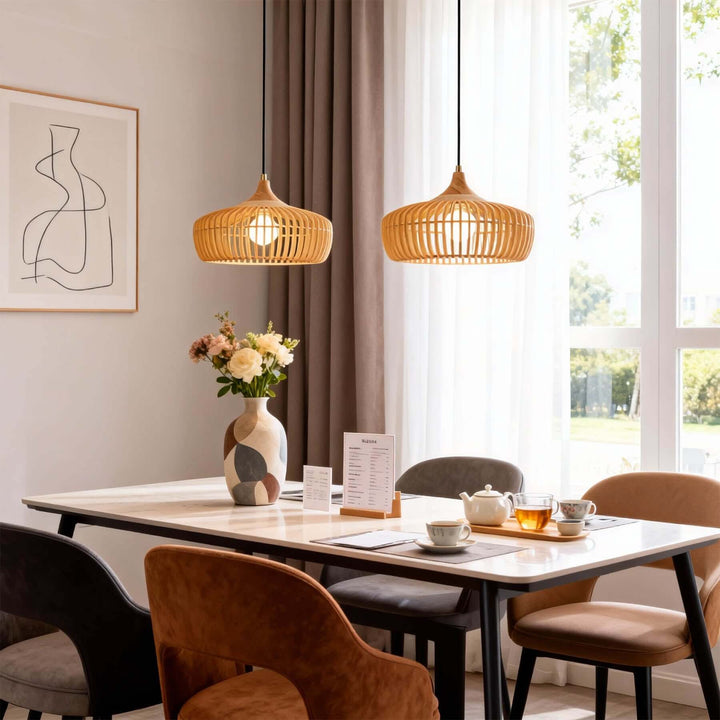 Pirevo Pendant Light – Japanese Wabi-sabi Retro Creative Wood