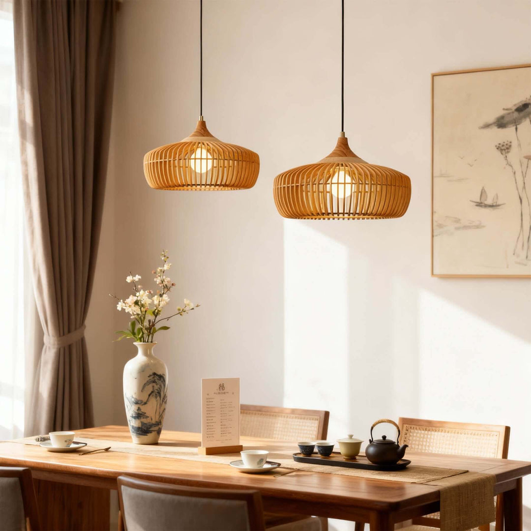 Pirevo Pendant Light – Japanese Wabi-sabi Retro Creative Wood