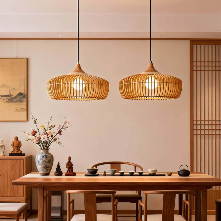 Pirevo Pendant Light – Japanese Wabi-sabi Retro Creative Wood