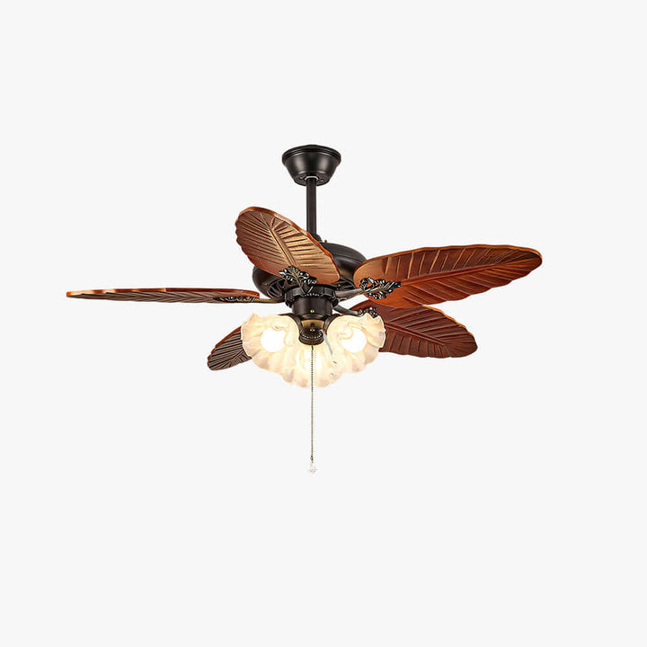 Prythe Ceiling Fan Light | French Retro Living Room Light