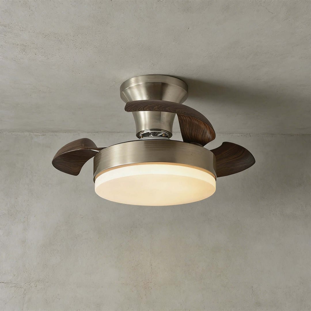 Pryva Ceiling Fan Light | Modern French ABS Dining Light
