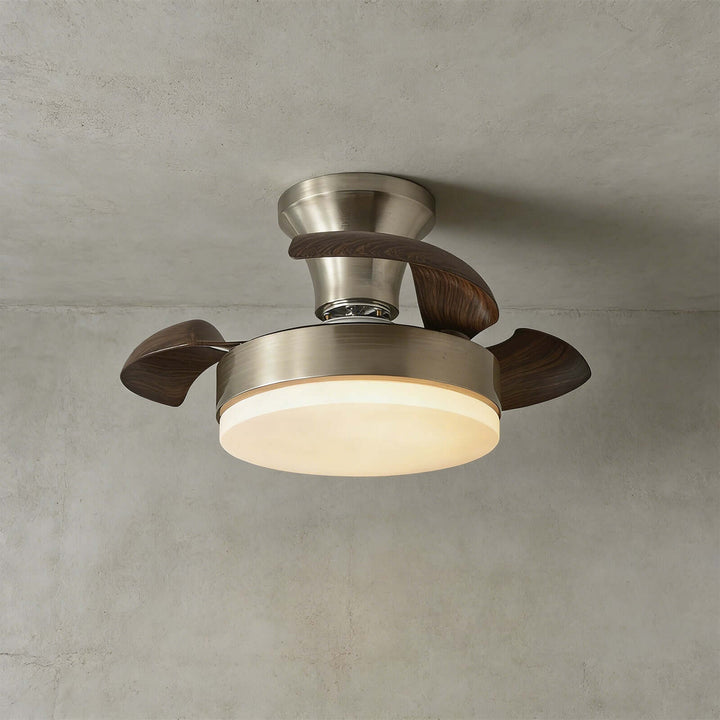 Pryva Ceiling Fan Light | Modern French ABS Dining Light
