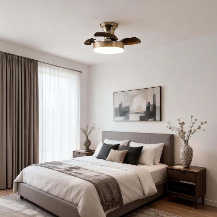 Pryva Ceiling Fan Light | Modern French ABS Dining Light