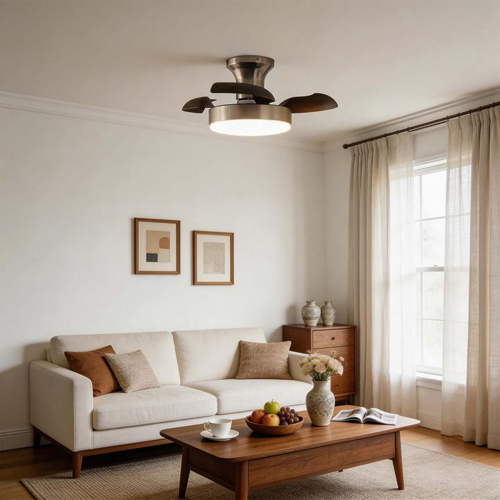 Pryva Ceiling Fan Light | Modern French ABS Dining Light