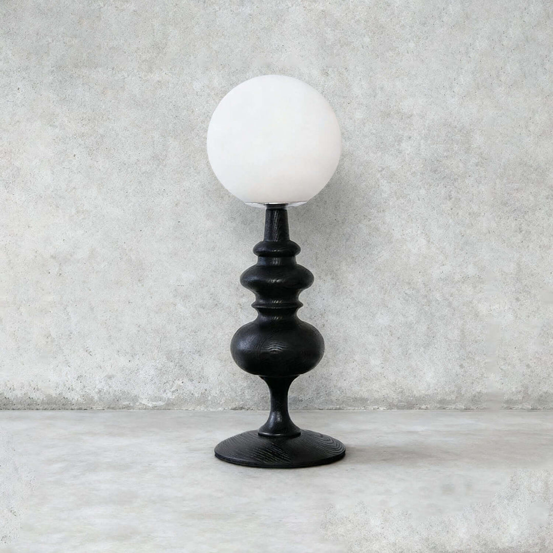 Qavory Table Lamp – French Country Milk Glass Bedside Lamp