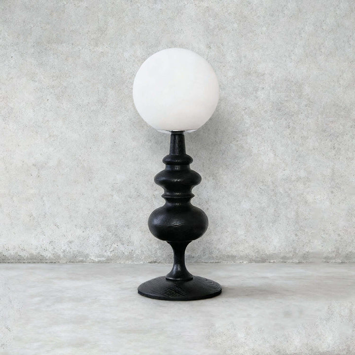 Qavory Table Lamp – French Country Milk Glass Bedside Lamp