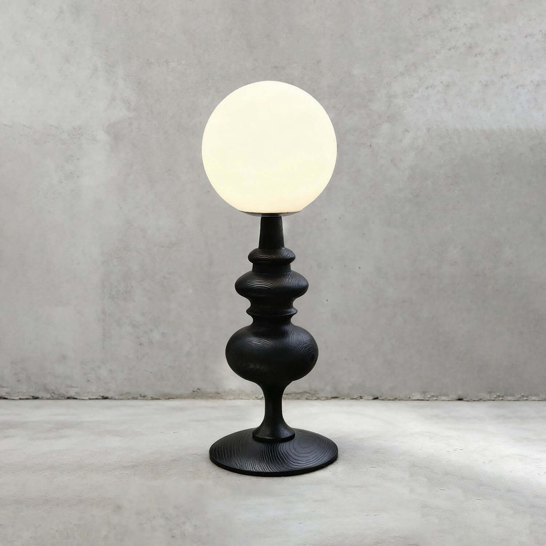 Qavory Table Lamp – French Country Milk Glass Bedside Lamp