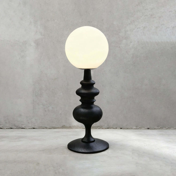 Qavory Table Lamp – French Country Milk Glass Bedside Lamp