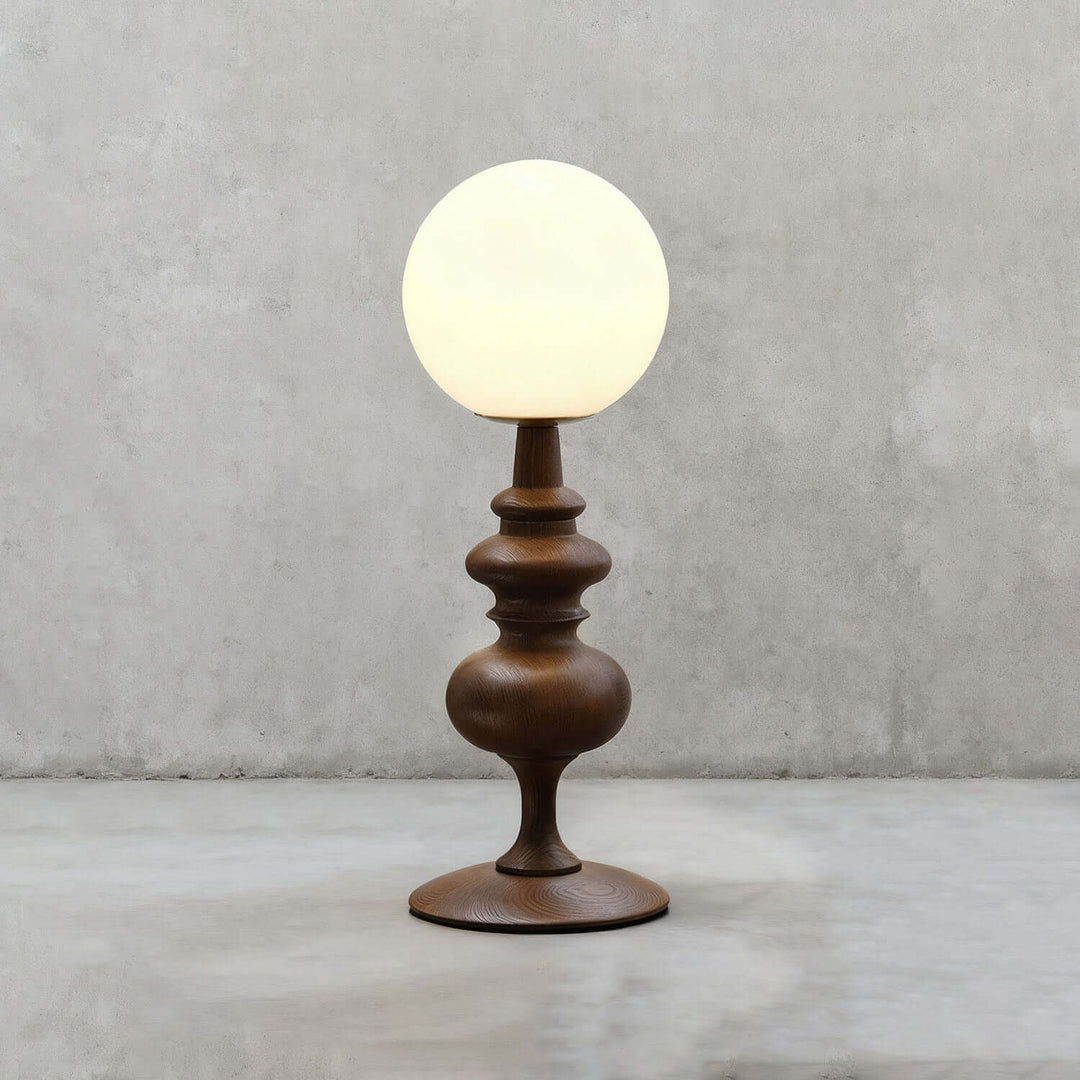 Qavory Table Lamp – French Country Milk Glass Bedside Lamp