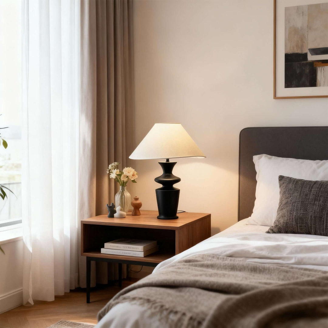 Qirela Table Lamp – Vintage French Country Bedside Light