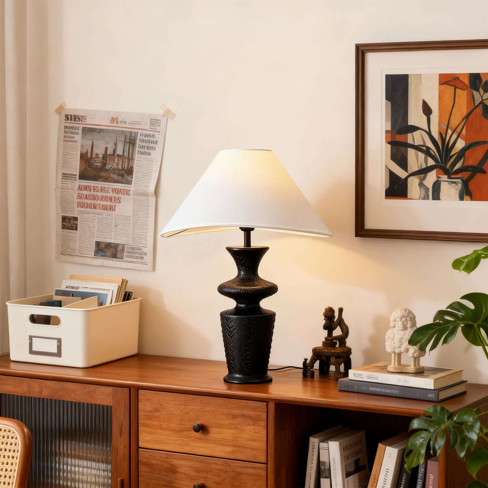 Qirela Table Lamp – Vintage French Country Bedside Light