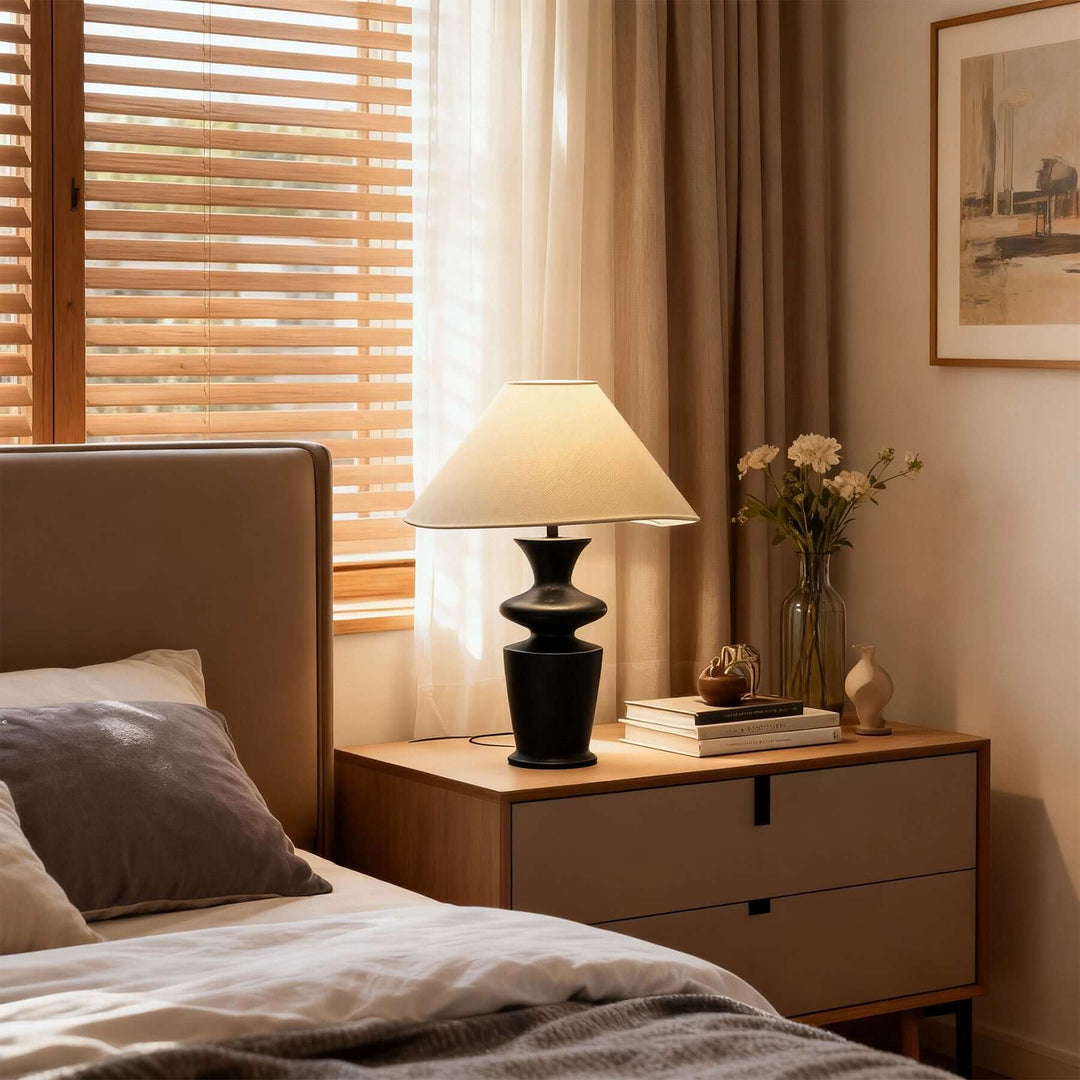 Qirela Table Lamp – Vintage French Country Bedside Light