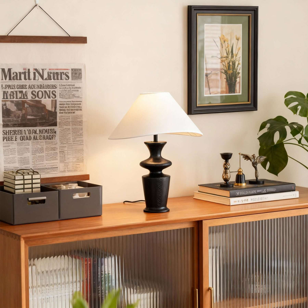 Qirela Table Lamp – Vintage French Country Bedside Light