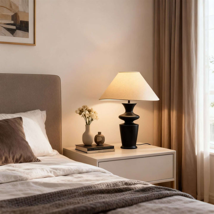 Qirela Table Lamp – Vintage French Country Bedside Light