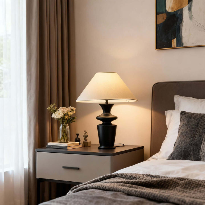Qirela Table Lamp – Vintage French Country Bedside Light