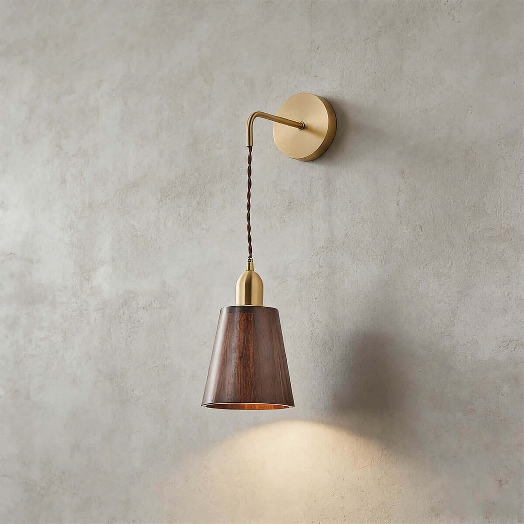 Qivora Wall Light - Modern Minimal Wood Bedside Decor