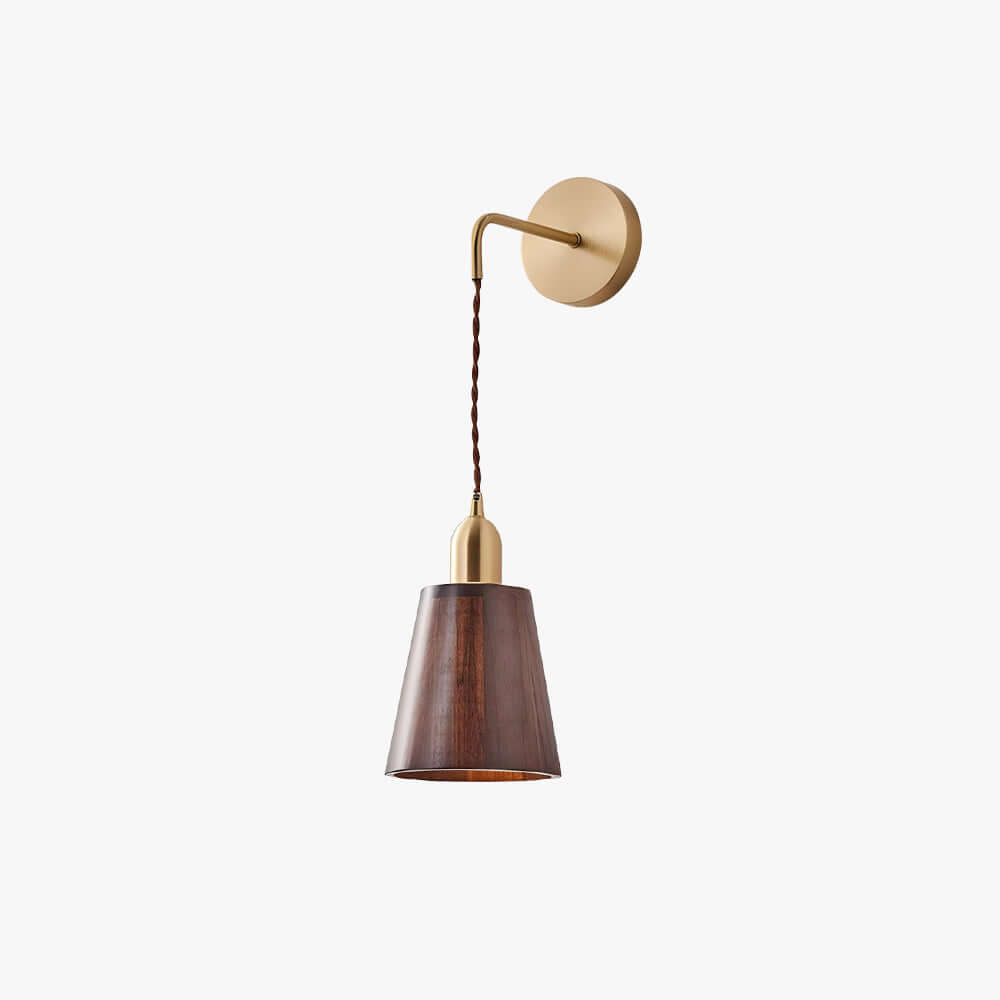 Qivora Wall Light - Modern Minimal Wood Bedside Decor