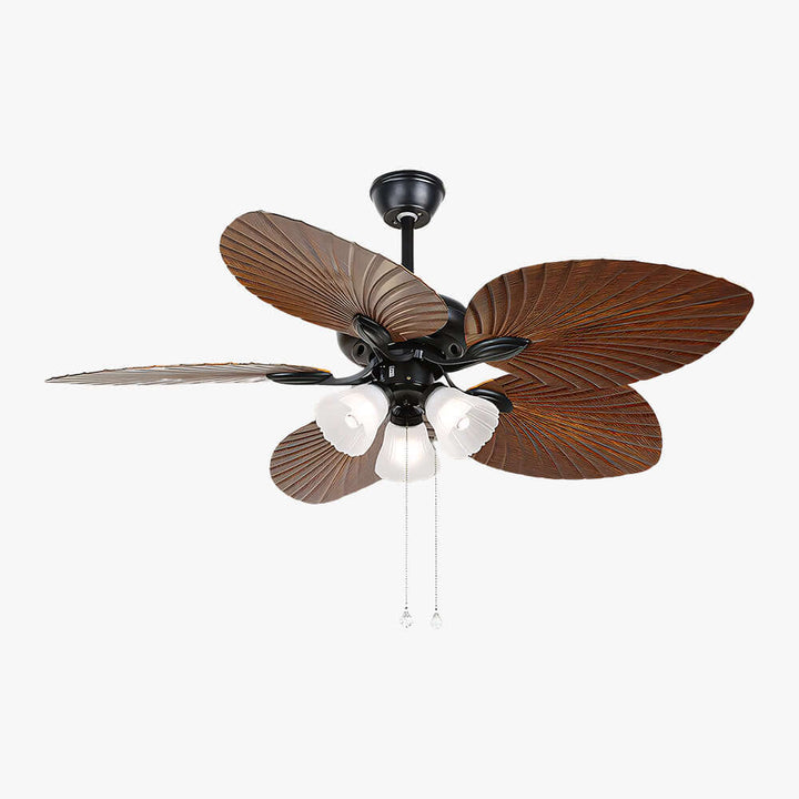 Quilix Ceiling Fan Light | Scandinavian Glass Dining Room Light