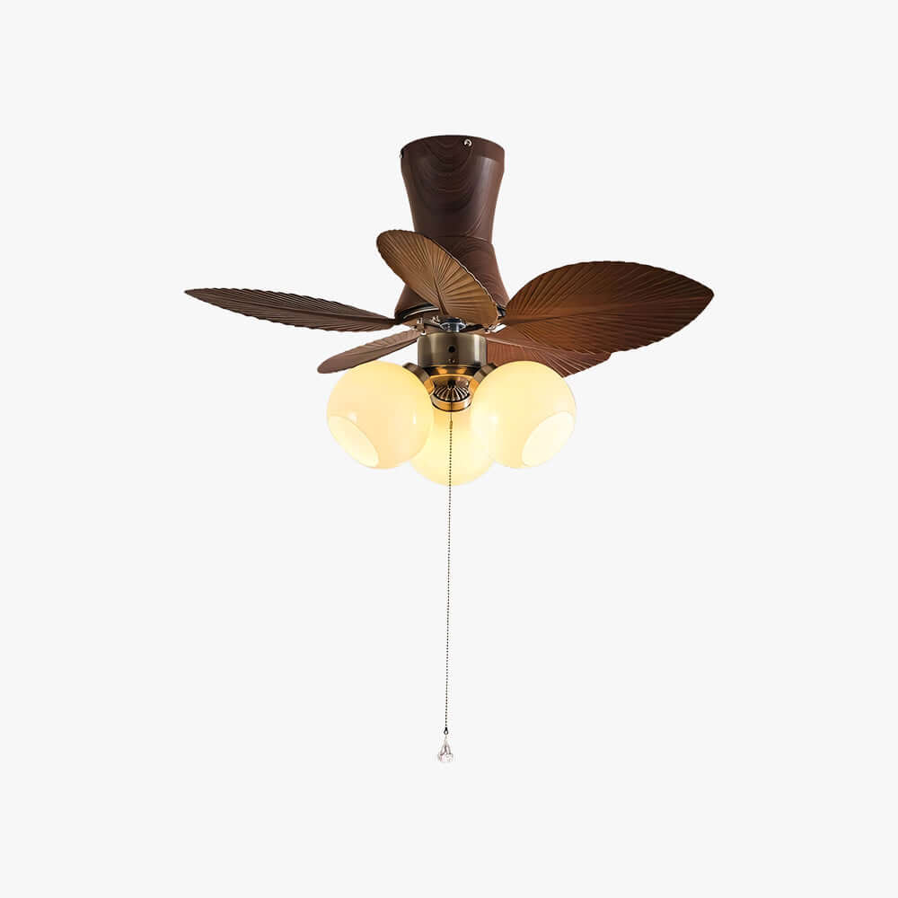 Quorth Ceiling Fan Light - Vintage ABS Banana Leaf Light