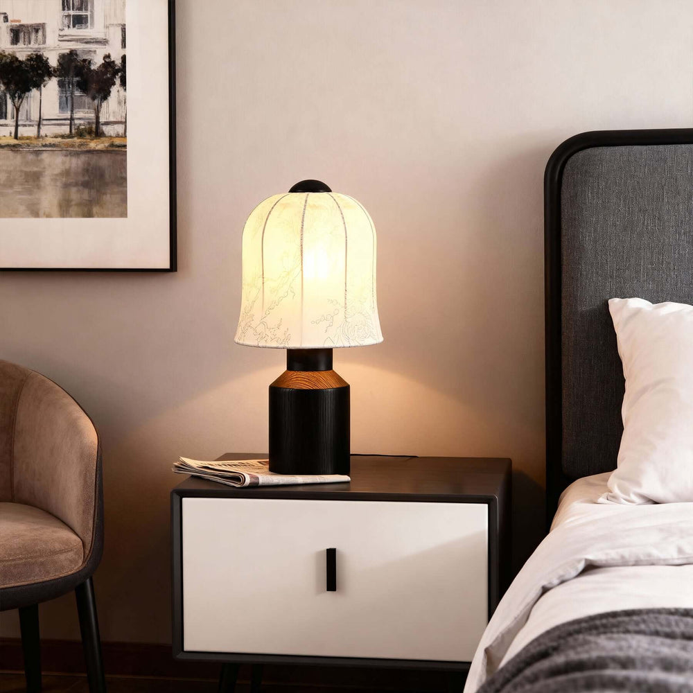Ralevo Table Lamp - Vintage French Fabric Bedside Light