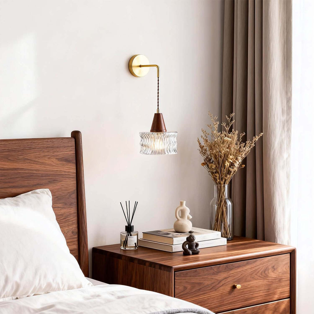 Ravico Wall Light - Modern Minimalist Glass Bedside Light